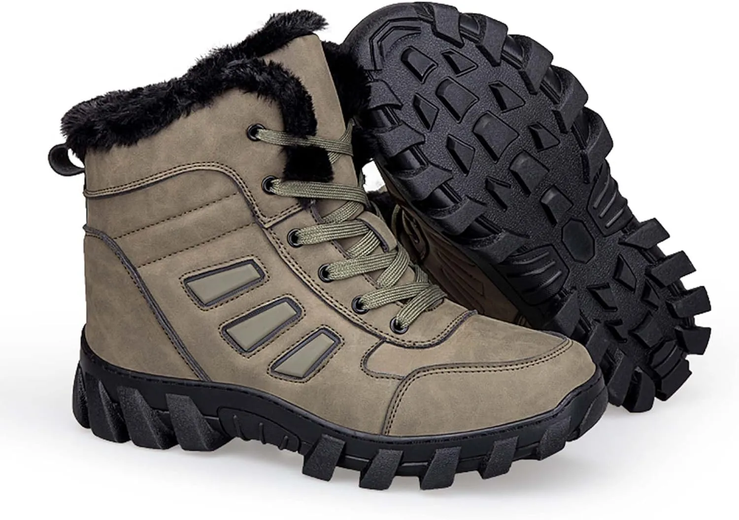 Snow boots with plush warm cotton shoes, casual men's shoes