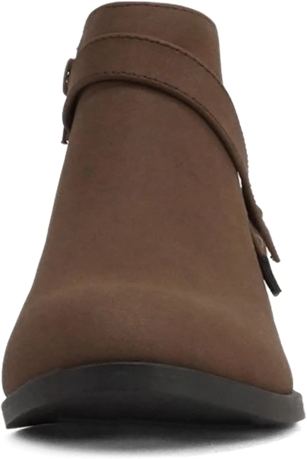 Soda SWEETEN-2 ~ Little Kids/Girls/Childrens Fashion Closed Toe Multi Strap Ankle Bootie Block Heel