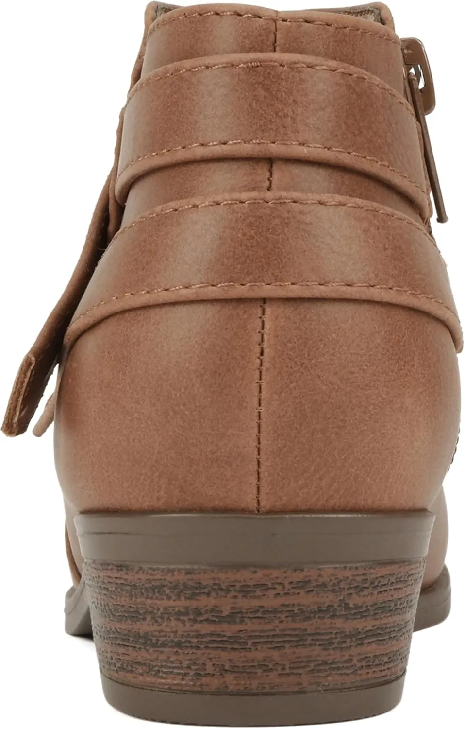 Soda SWEETEN-2 ~ Little Kids/Girls/Childrens Fashion Closed Toe Multi Strap Ankle Bootie Block Heel