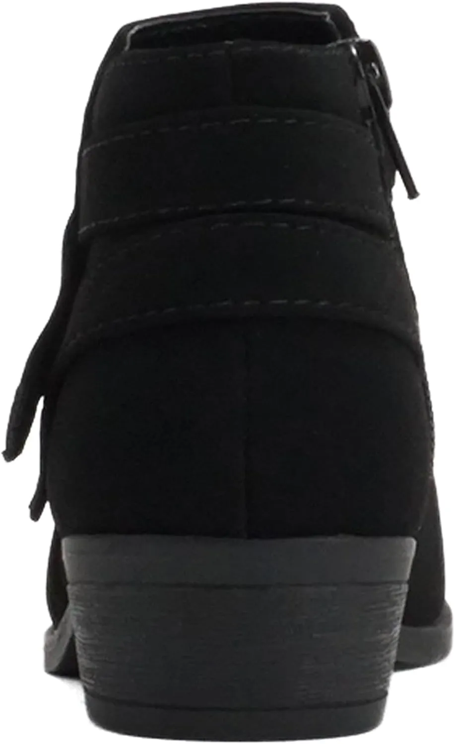 Soda SWEETEN-2 ~ Little Kids/Girls/Childrens Fashion Closed Toe Multi Strap Ankle Bootie Block Heel