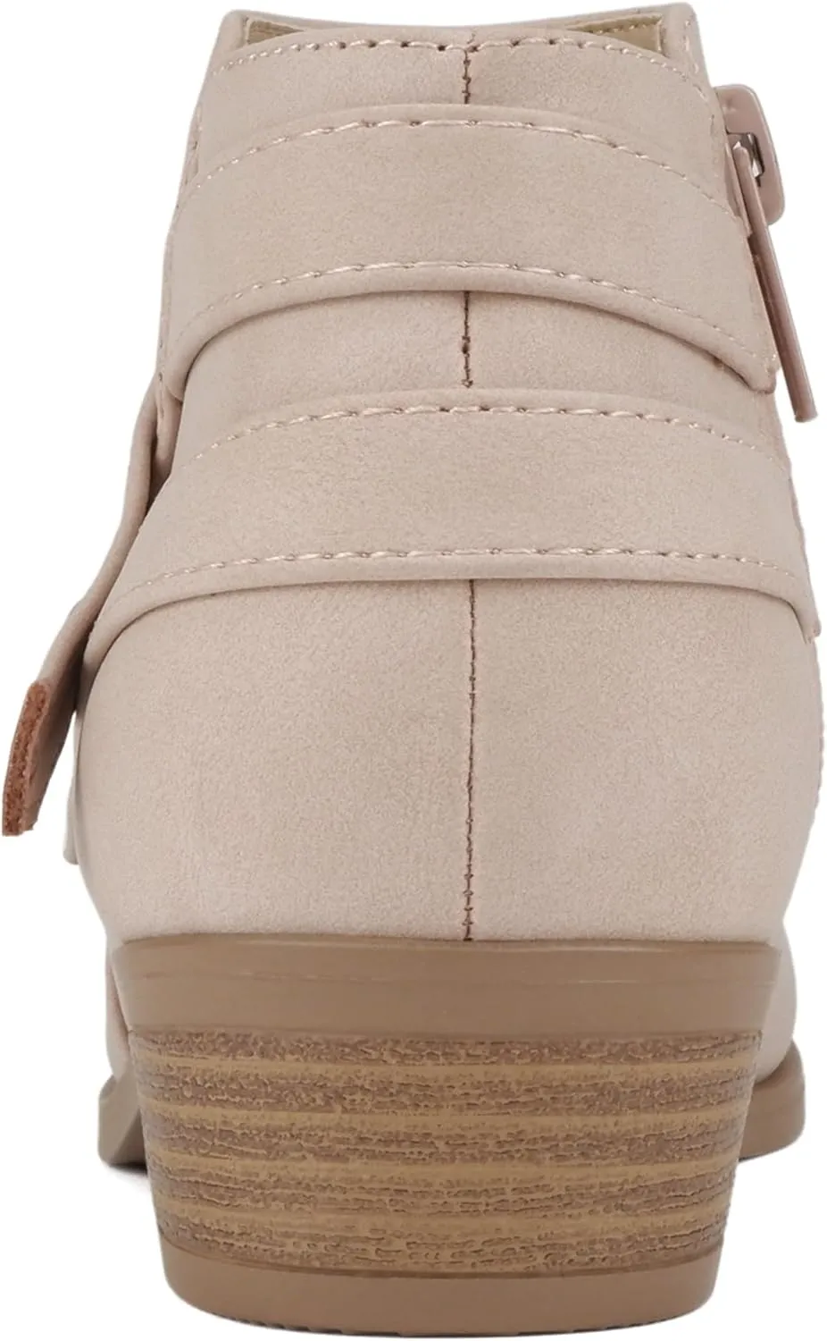 Soda SWEETEN-2 ~ Little Kids/Girls/Childrens Fashion Closed Toe Multi Strap Ankle Bootie Block Heel