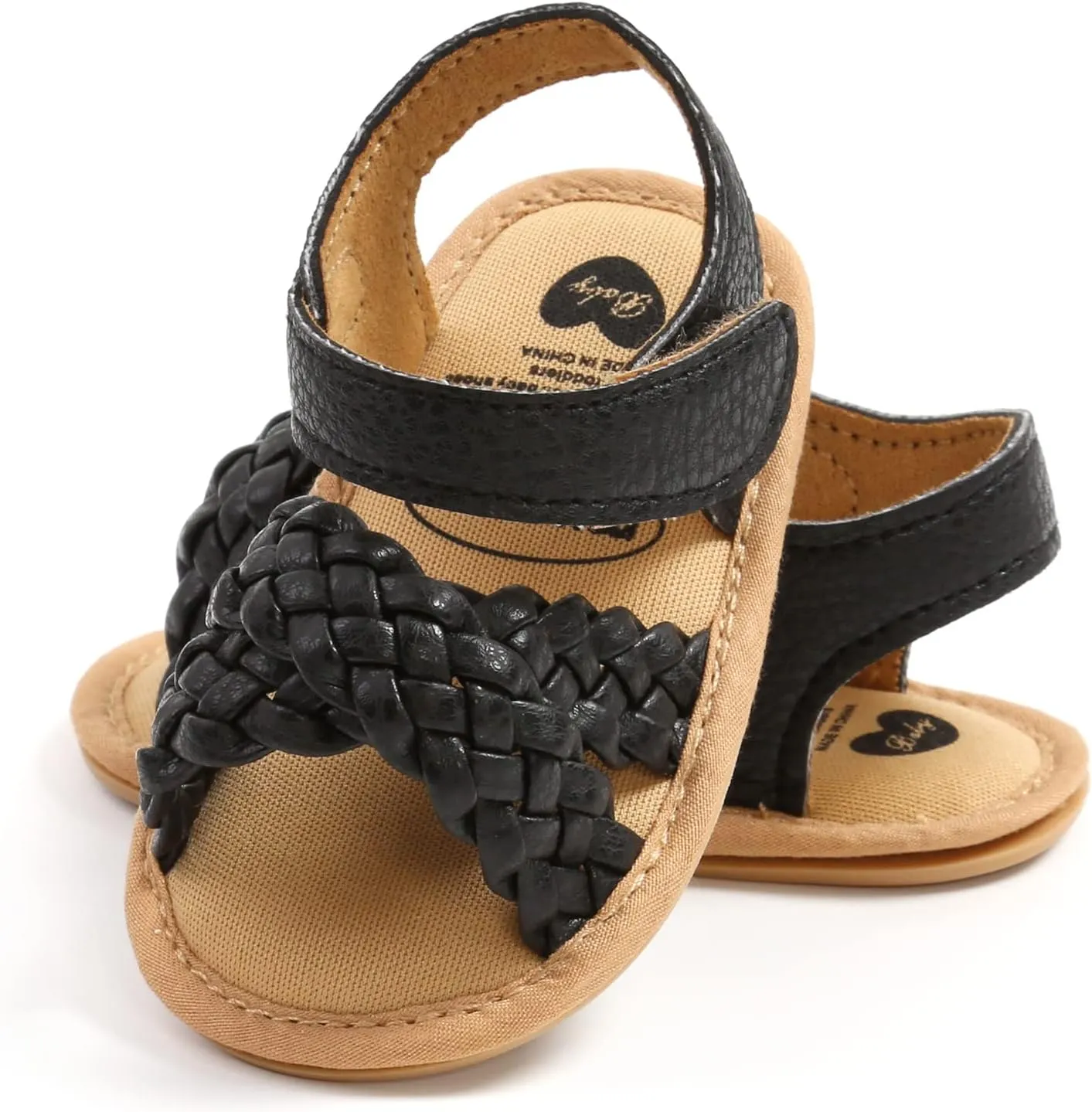 SOFMUO Baby Girls Boys Sparkly Bowknot Sandals Premium Soft Anti-Slip Rubber Sole Infant Summer Outdoor Shoes Toddler First Walkers