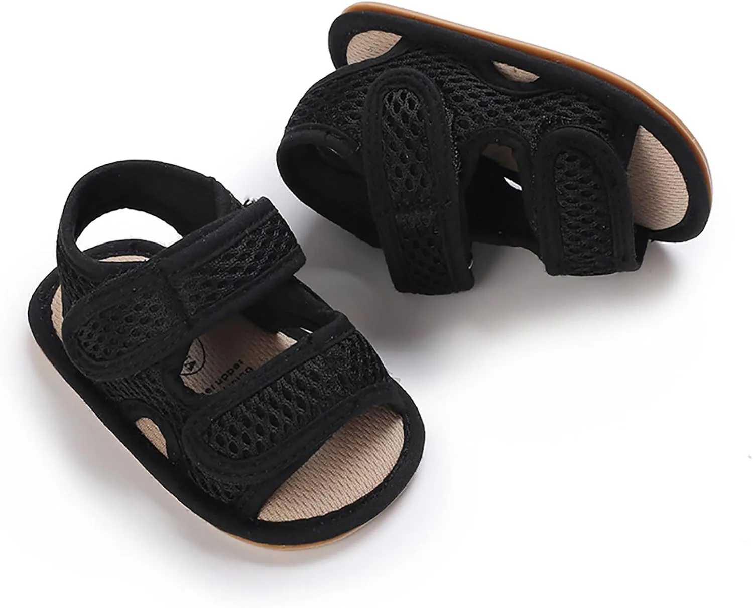 SOFMUO Baby Girls Boys Sparkly Bowknot Sandals Premium Soft Anti-Slip Rubber Sole Infant Summer Outdoor Shoes Toddler First Walkers