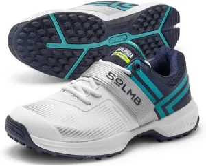 SOLM8 S8 Cricket Shoes - Rubber Spikes Professional Cleats for Outdoor Turf and Field Sports Gel Cushioned Insole