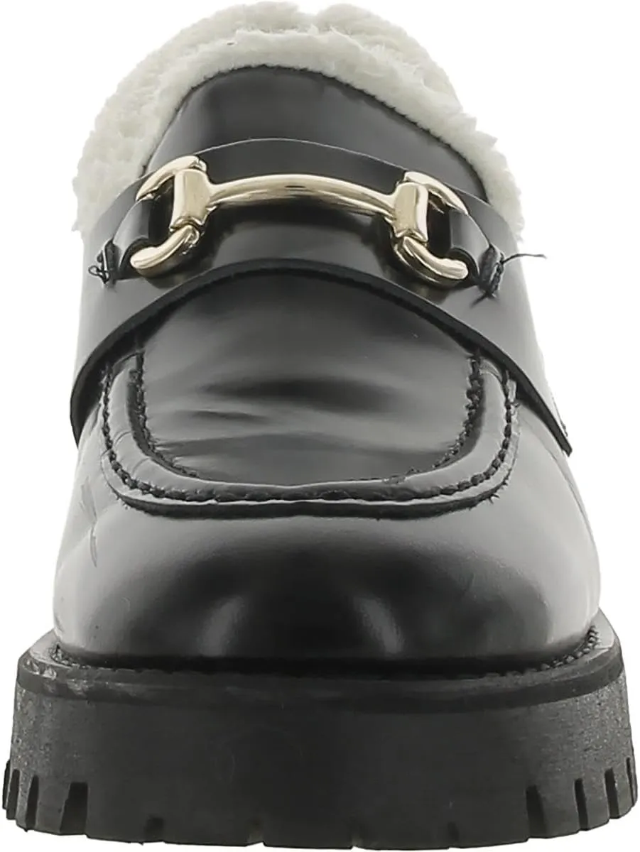 Steve Madden Womens Lando Leather Loafers