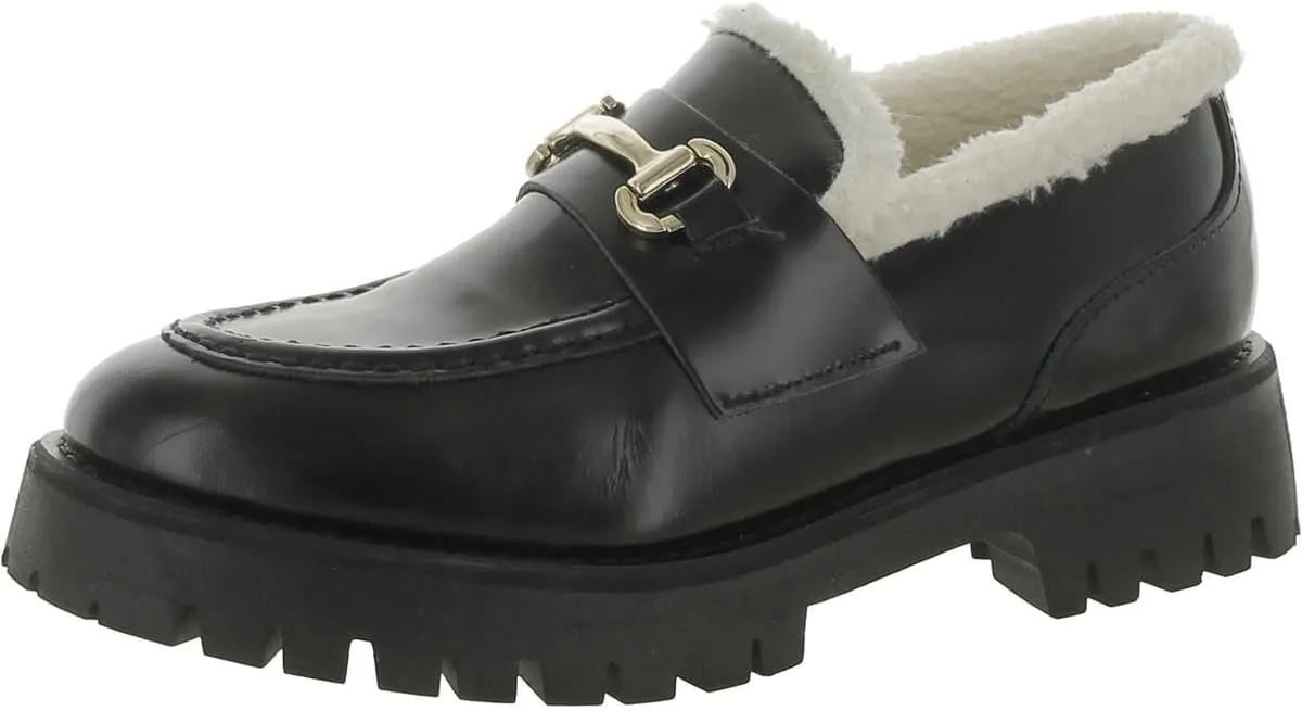 Steve Madden Womens Lando Leather Loafers