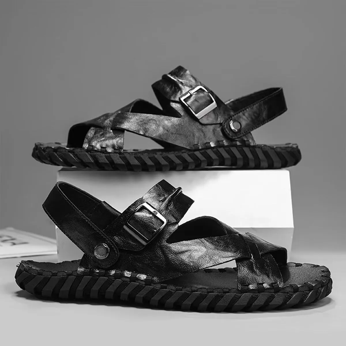 Summer Hand-Stitched Casual Sandals - Breathable Lightweight Design for Men