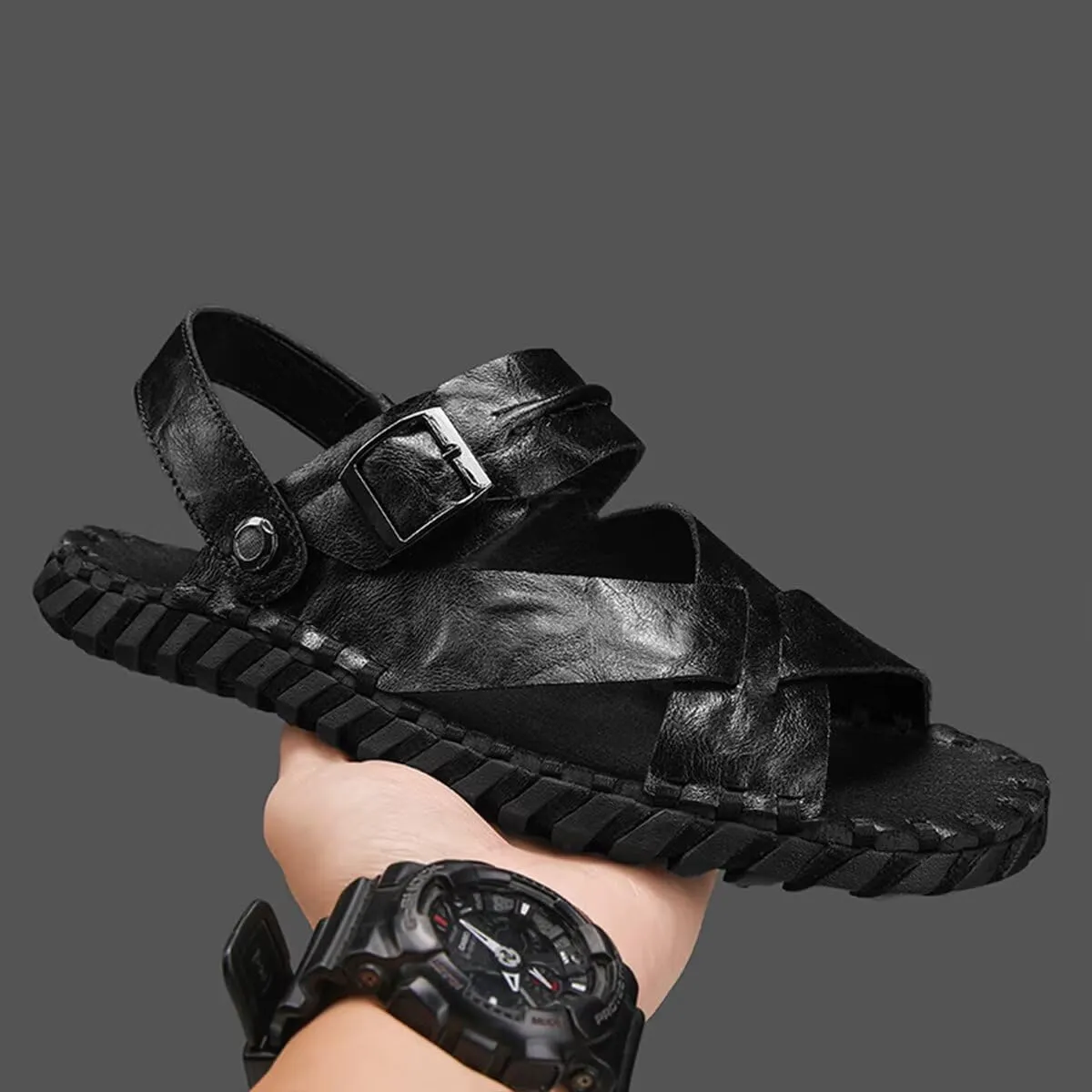 Summer Hand-Stitched Casual Sandals - Breathable Lightweight Design for Men