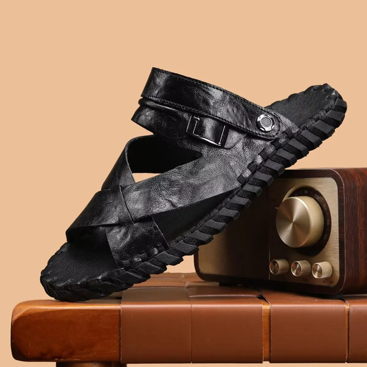 Summer Hand-Stitched Casual Sandals - Breathable Lightweight Design for Men
