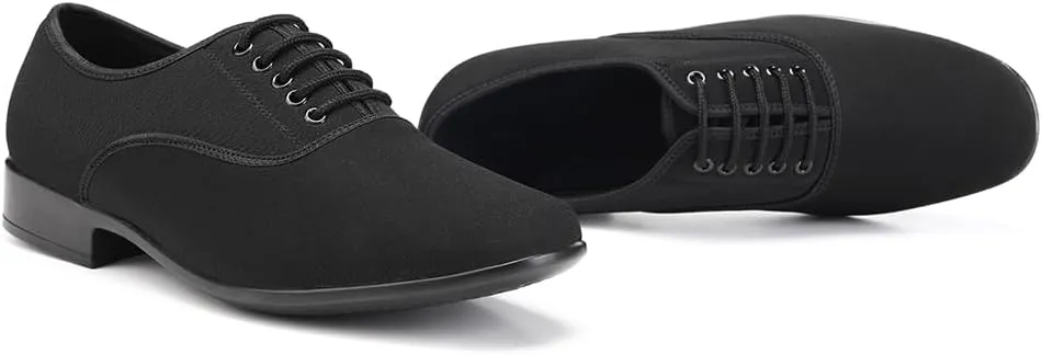 SWDZM Men's Latin Dance Shoes Breathable Fabric Salsa Tango Training Dance Shoes