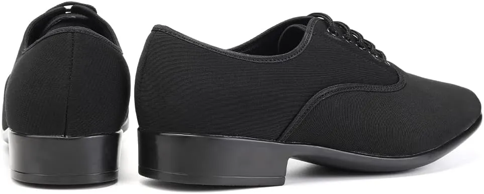 SWDZM Men's Latin Dance Shoes Breathable Fabric Salsa Tango Training Dance Shoes