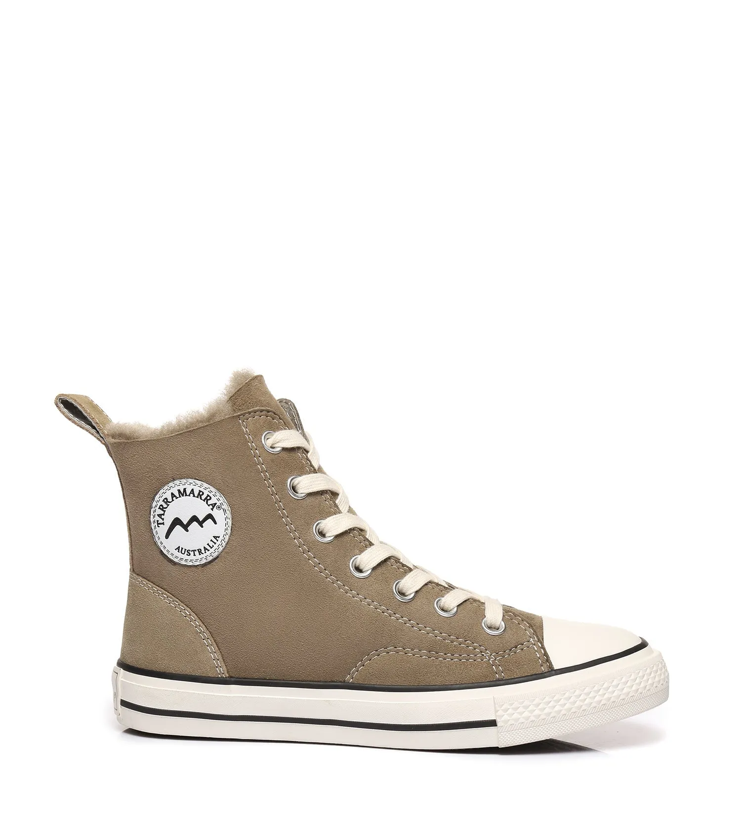 TARRAMARRA Viola High Top Women Sheepskin Sneakers Double Face Sheepskin