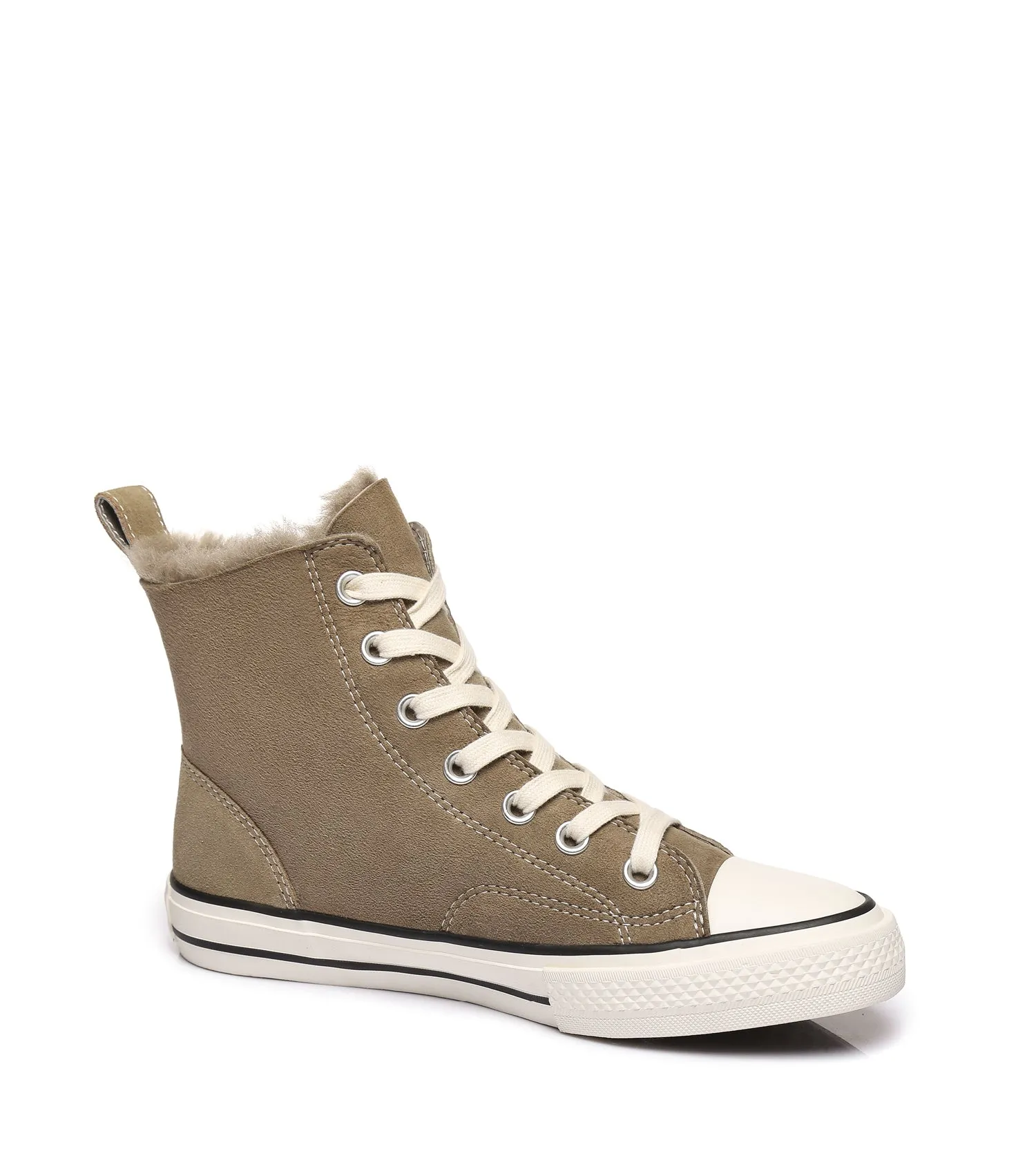 TARRAMARRA Viola High Top Women Sheepskin Sneakers Double Face Sheepskin