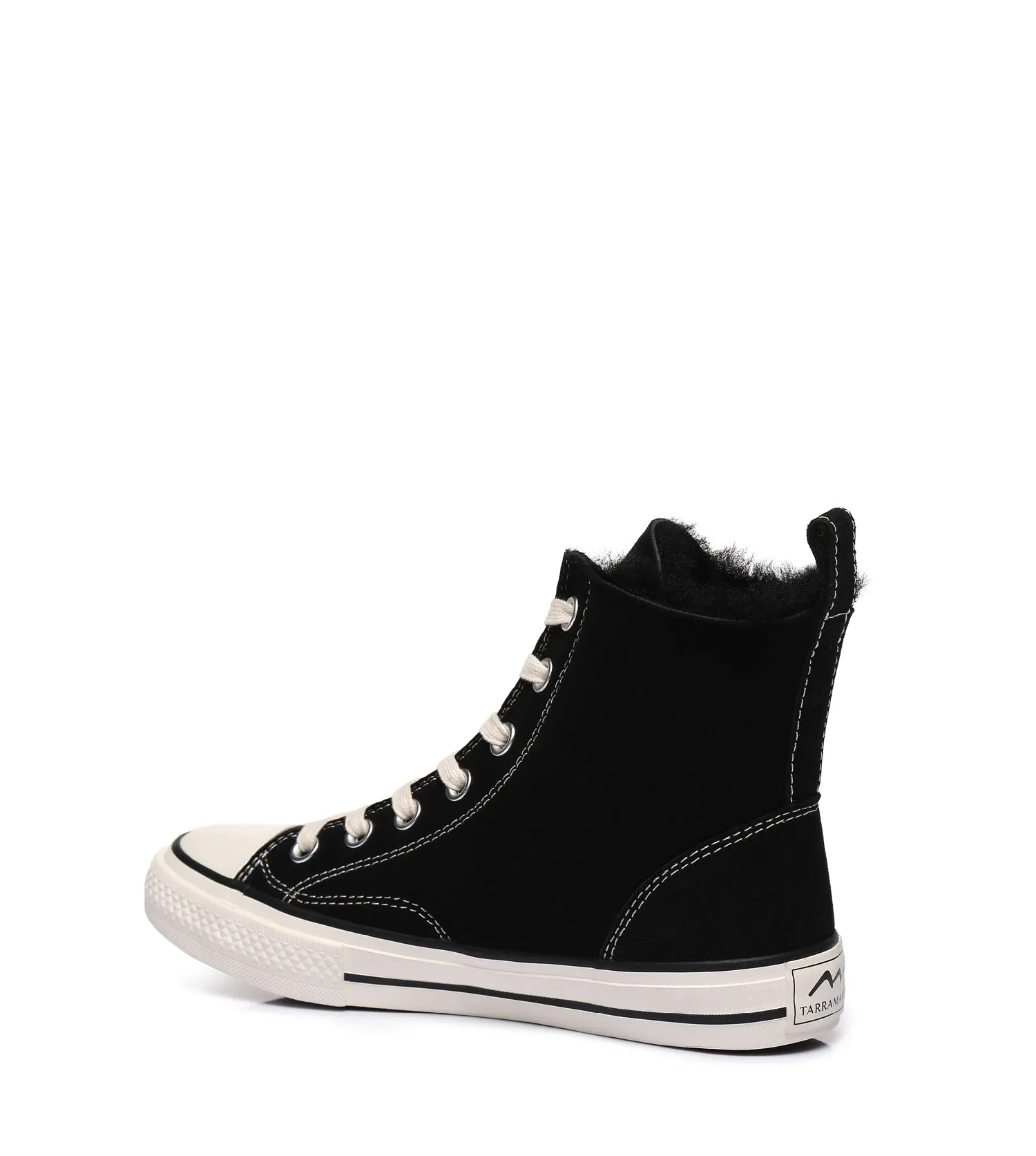 TARRAMARRA Viola High Top Women Sheepskin Sneakers Double Face Sheepskin