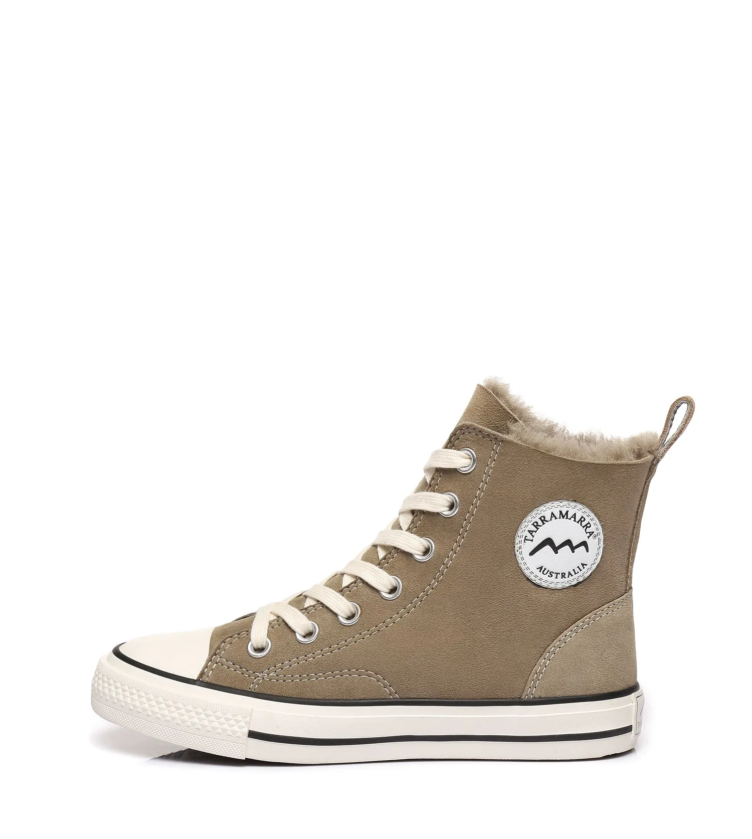 TARRAMARRA Viola High Top Women Sheepskin Sneakers Double Face Sheepskin