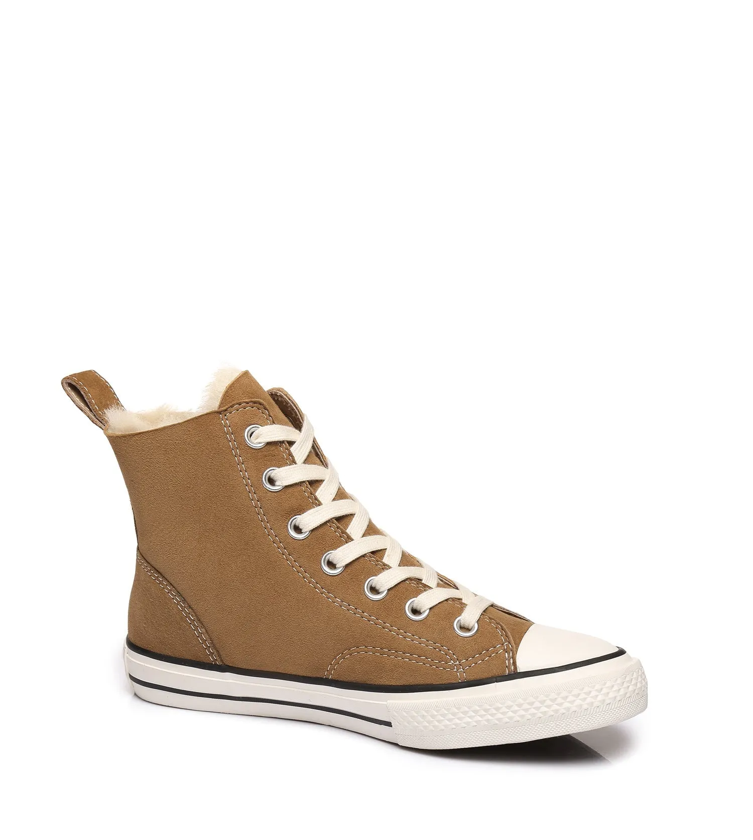 TARRAMARRA Viola High Top Women Sheepskin Sneakers Double Face Sheepskin