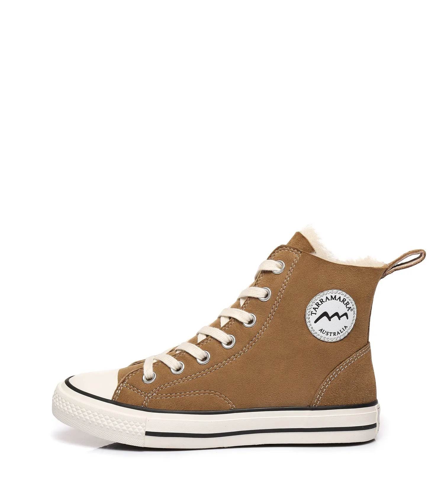 TARRAMARRA Viola High Top Women Sheepskin Sneakers Double Face Sheepskin