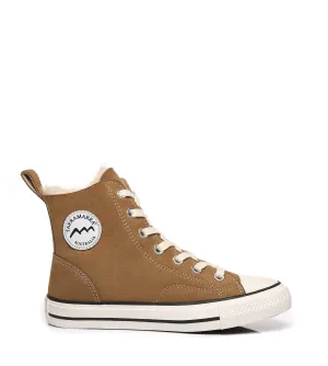 TARRAMARRA Viola High Top Women Sheepskin Sneakers Double Face Sheepskin