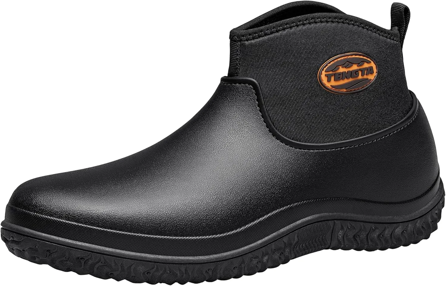 TENGTA Unisex Waterproof Garden Shoes Mens Lightweight Slip-On Rain Mud Boots for Women Lawn Mowing Booties