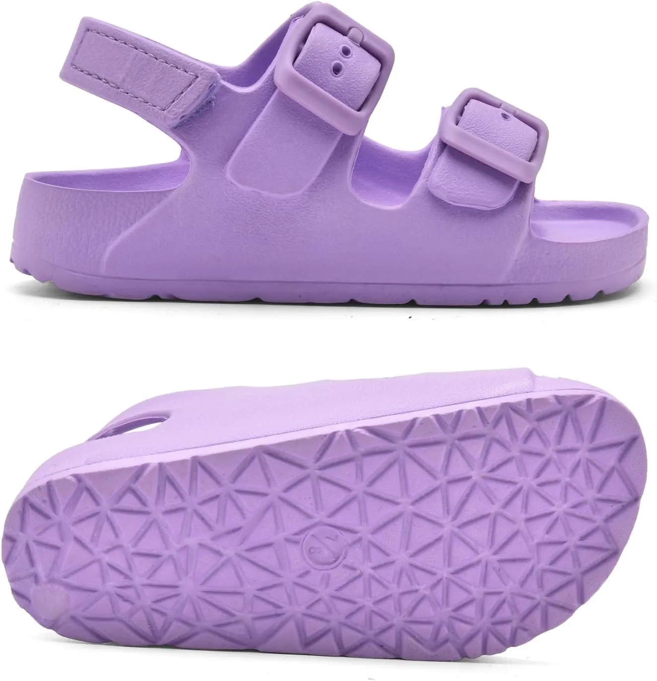 Toddler Unisex Adjustable Buckle Sandals ?C Comfortable Open Toe Beach & Pool Shoes for Boys & Girls with Back Strap