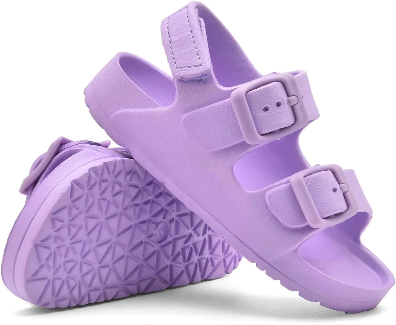 Toddler Unisex Adjustable Buckle Sandals ?C Comfortable Open Toe Beach & Pool Shoes for Boys & Girls with Back Strap