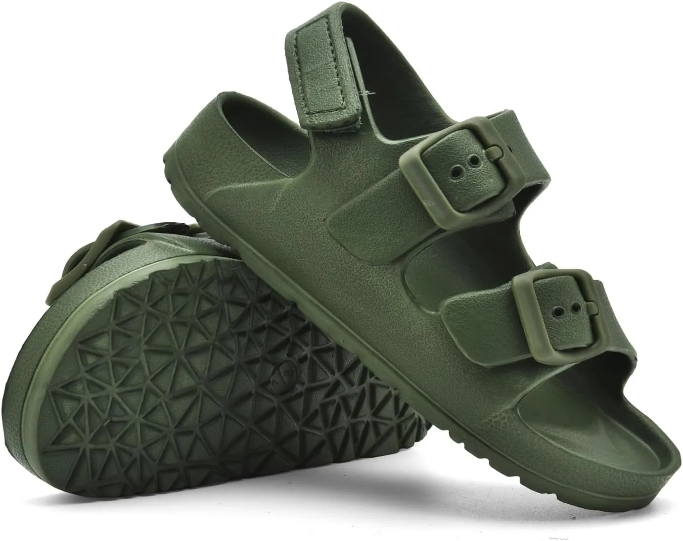 Toddler Unisex Adjustable Buckle Sandals ?C Comfortable Open Toe Beach & Pool Shoes for Boys & Girls with Back Strap