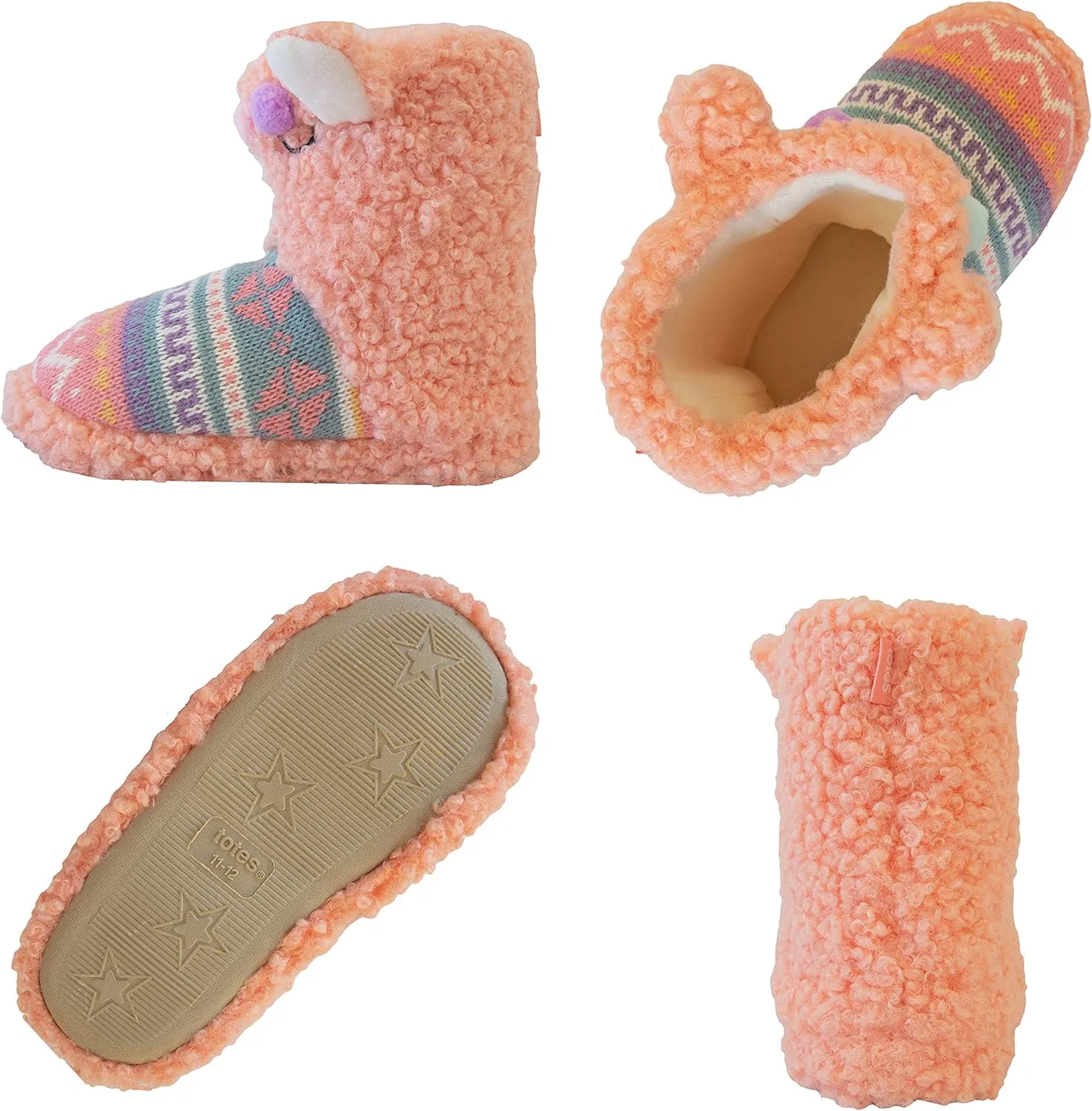 totes Unisex-Child Bootie Slippers