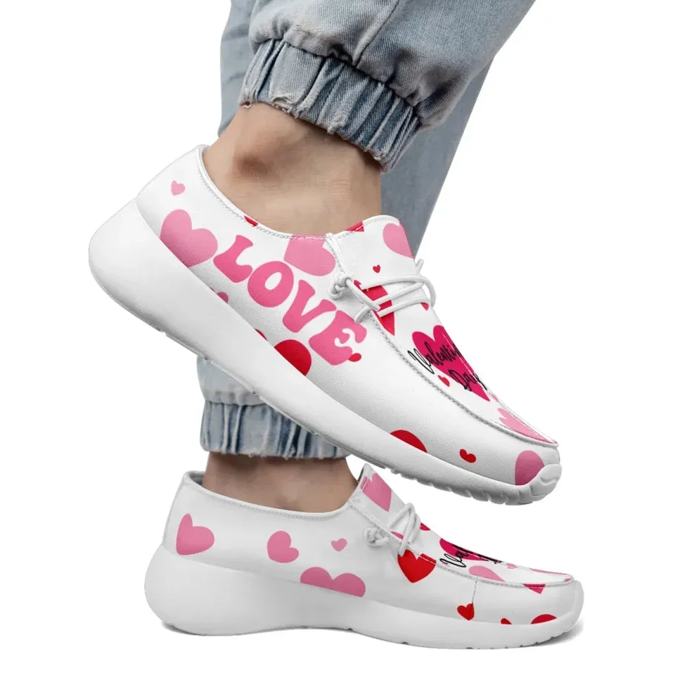 Unique Gift,Personalized Love Collection Sneakers, Custom Couples Loafer Shoes, Best Gift for Valentine's Day