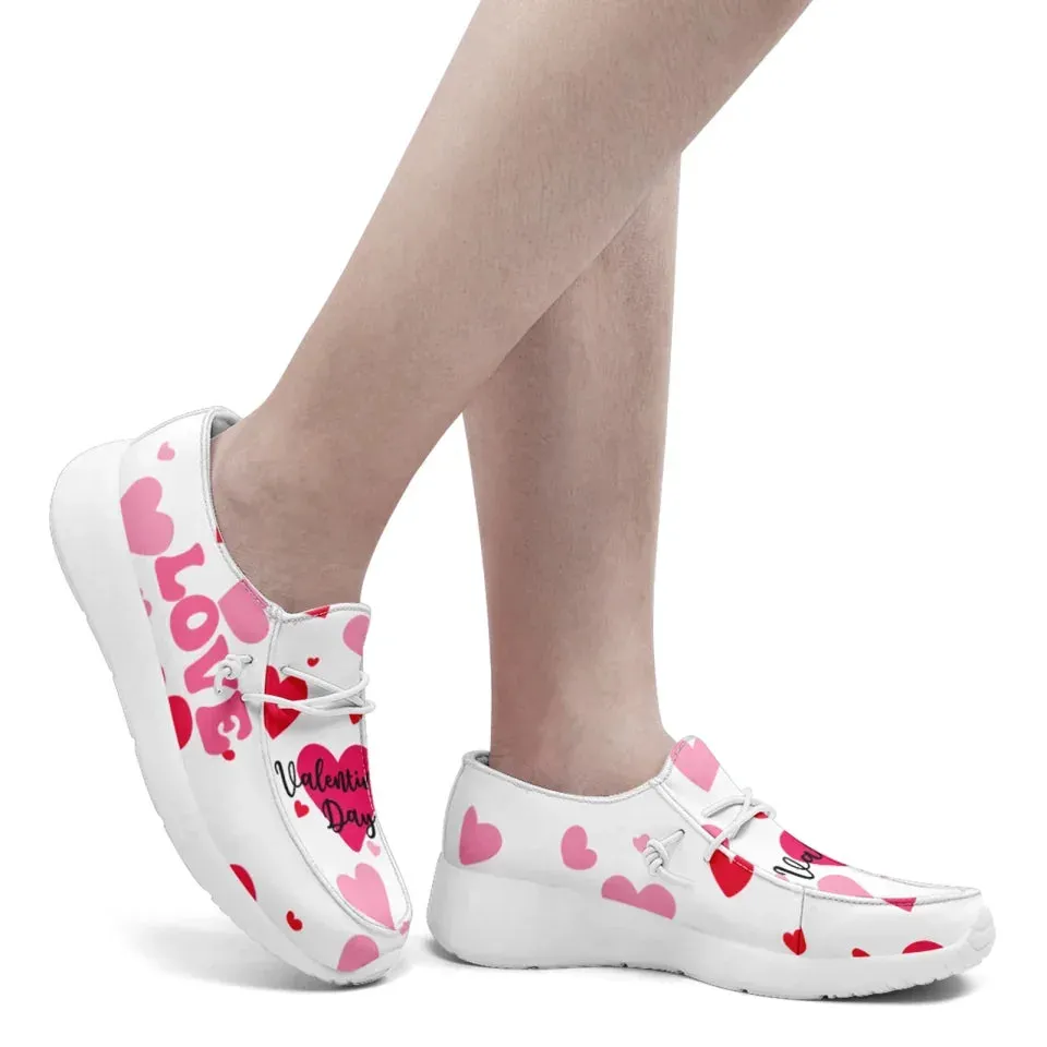 Unique Gift,Personalized Love Collection Sneakers, Custom Couples Loafer Shoes, Best Gift for Valentine's Day