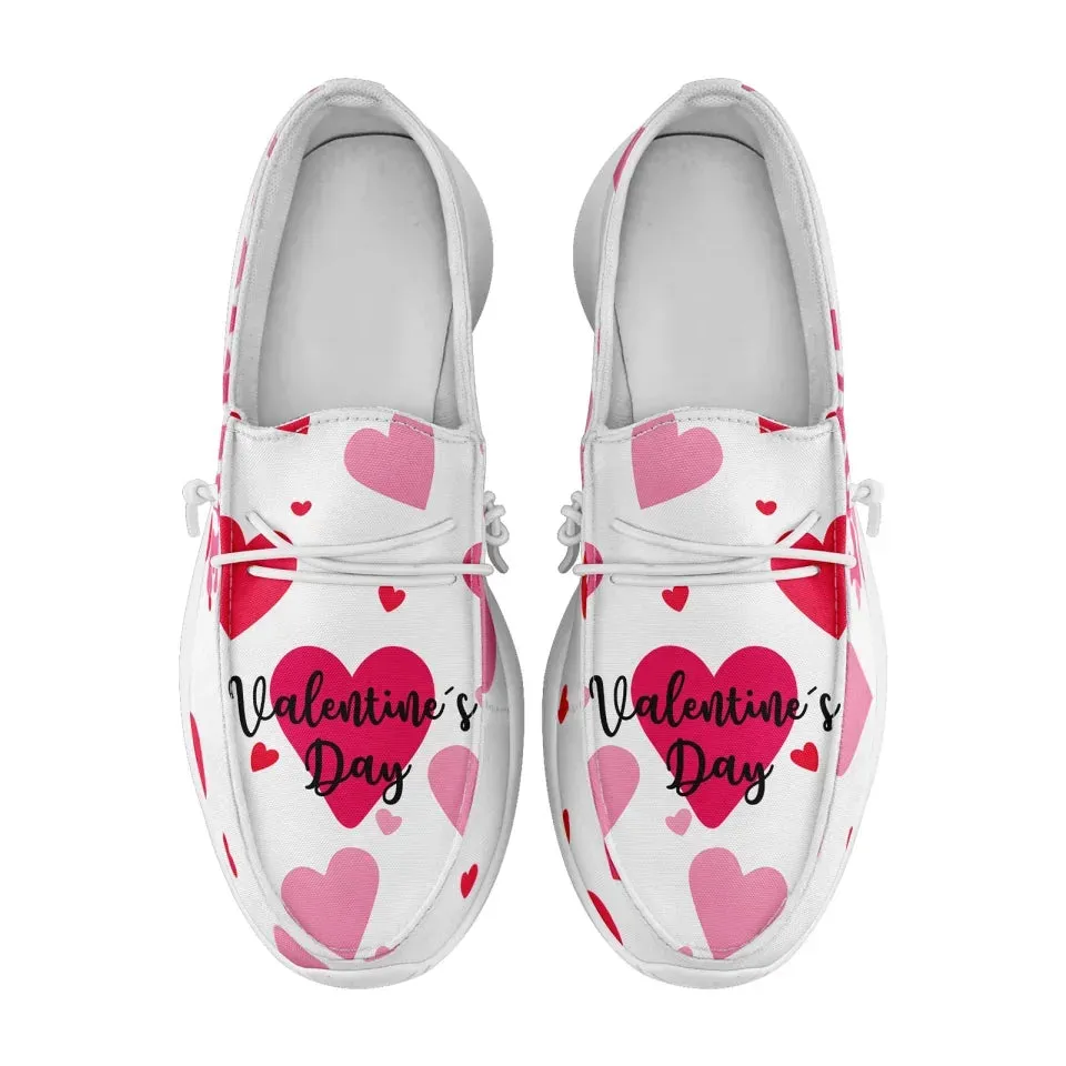 Unique Gift,Personalized Love Collection Sneakers, Custom Couples Loafer Shoes, Best Gift for Valentine's Day