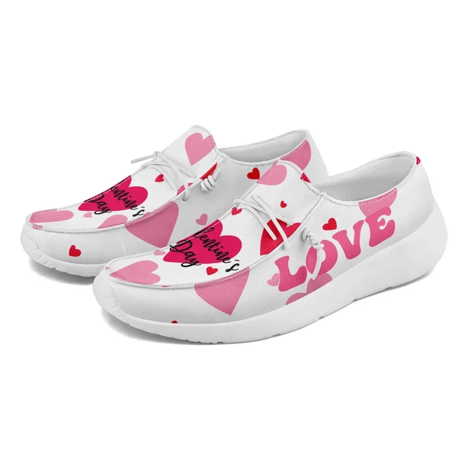 Unique Gift,Personalized Love Collection Sneakers, Custom Couples Loafer Shoes, Best Gift for Valentine's Day