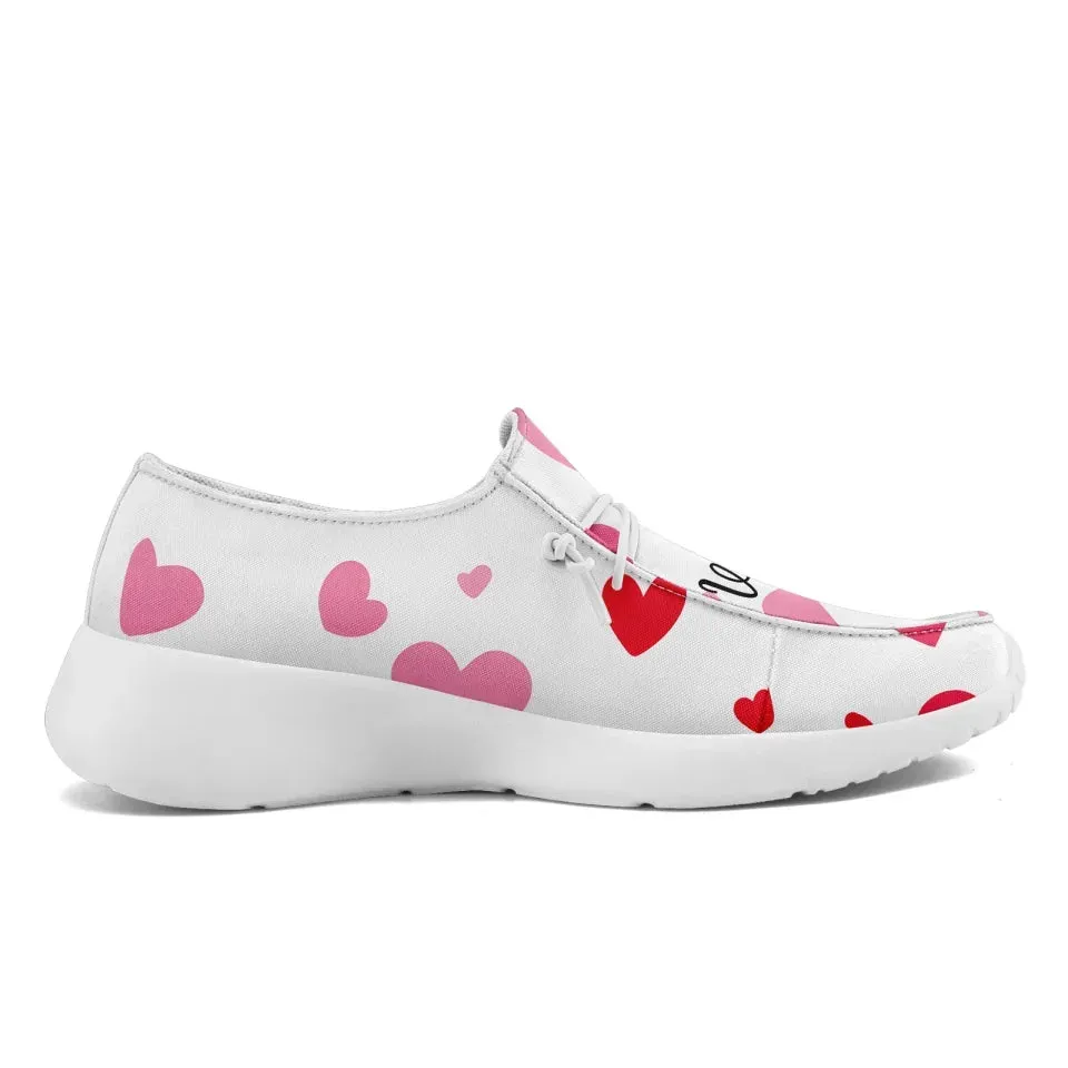 Unique Gift,Personalized Love Collection Sneakers, Custom Couples Loafer Shoes, Best Gift for Valentine's Day