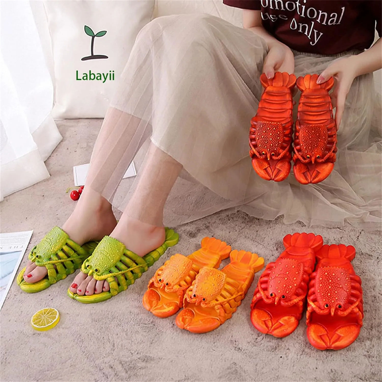 unisex-adult Lobster Slippers
