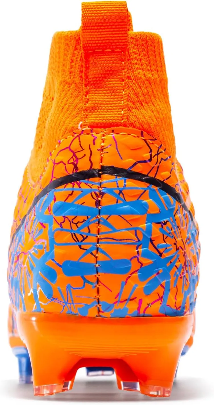 Unisex-Child Soccer Cleats Lightweight Training Football Cleats for Youth Futsal