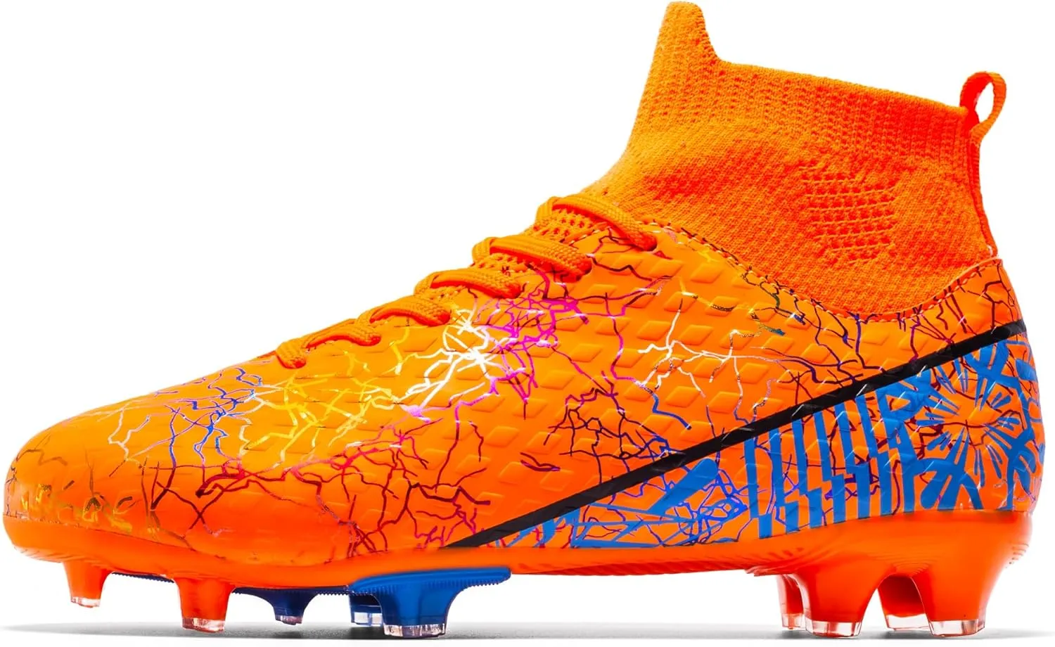 Unisex-Child Soccer Cleats Lightweight Training Football Cleats for Youth Futsal