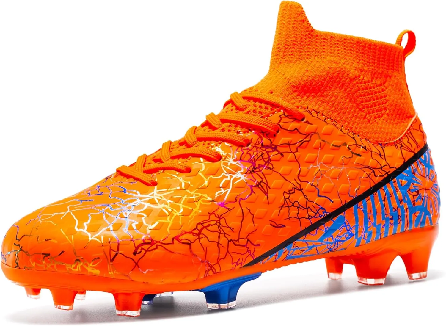 Unisex-Child Soccer Cleats Lightweight Training Football Cleats for Youth Futsal