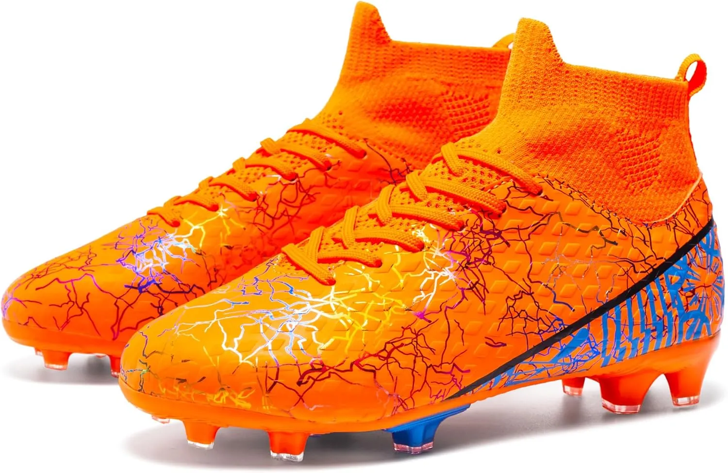 Unisex-Child Soccer Cleats Lightweight Training Football Cleats for Youth Futsal