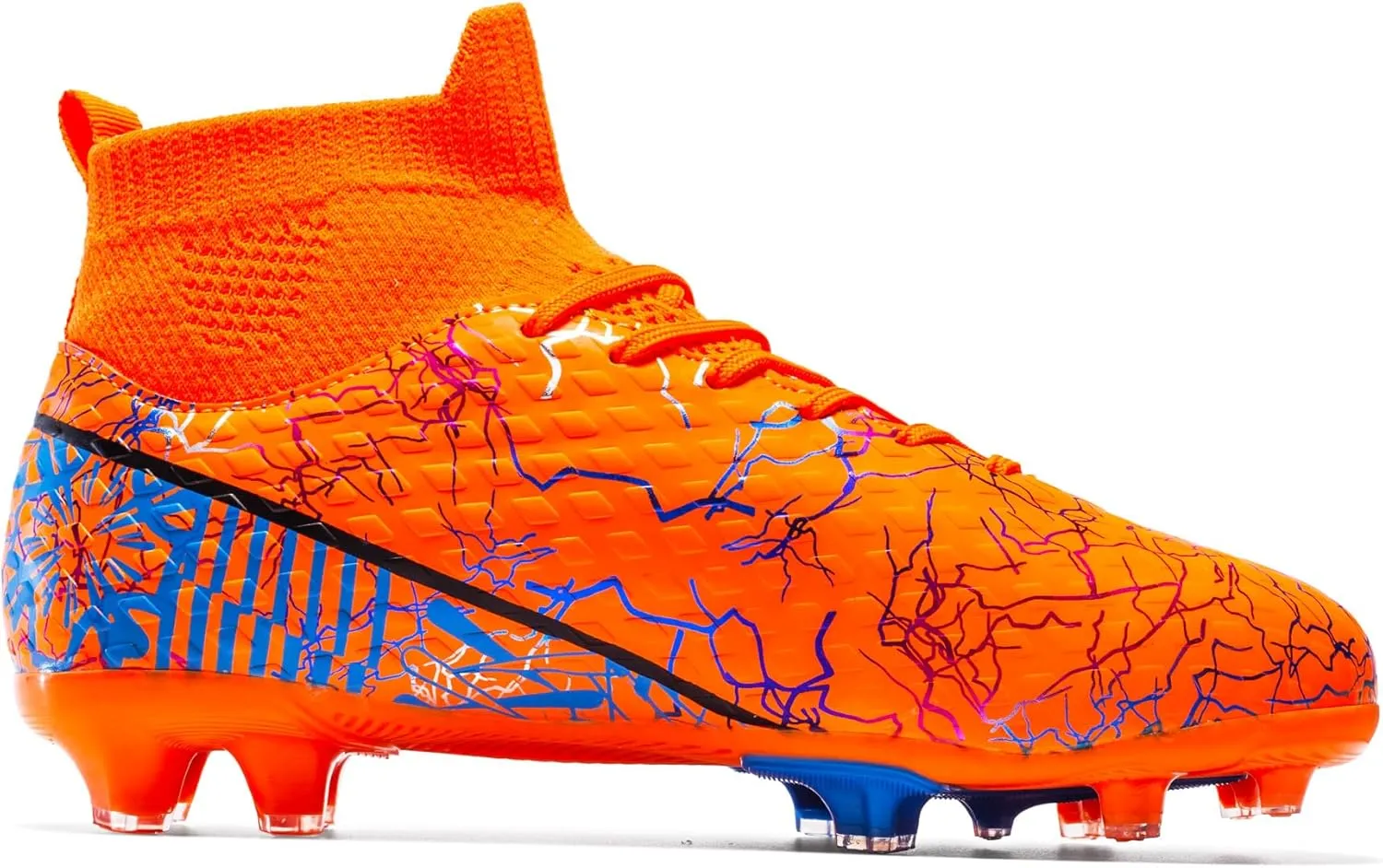 Unisex-Child Soccer Cleats Lightweight Training Football Cleats for Youth Futsal