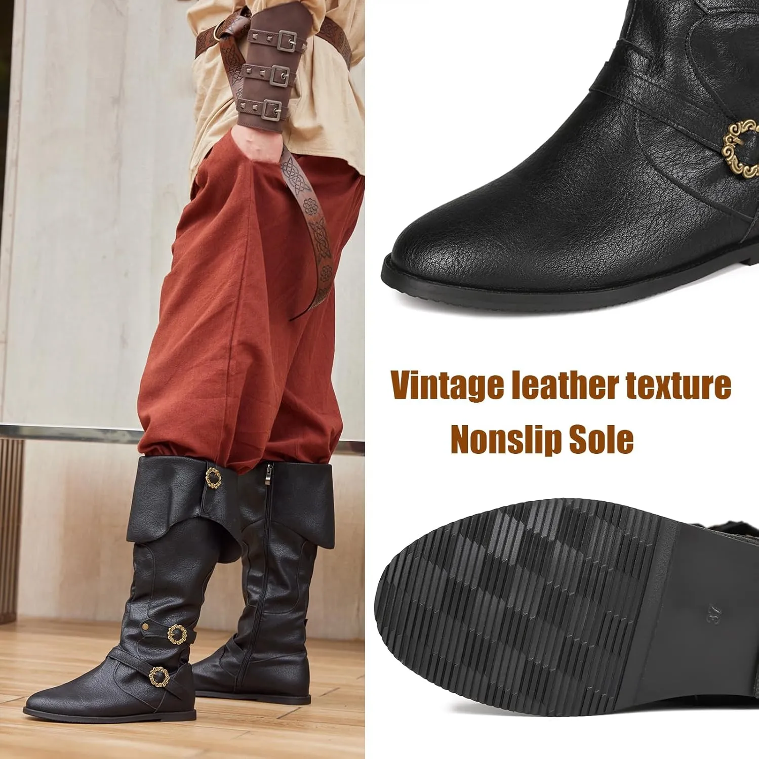 Unisex Cosplay Boots Flat