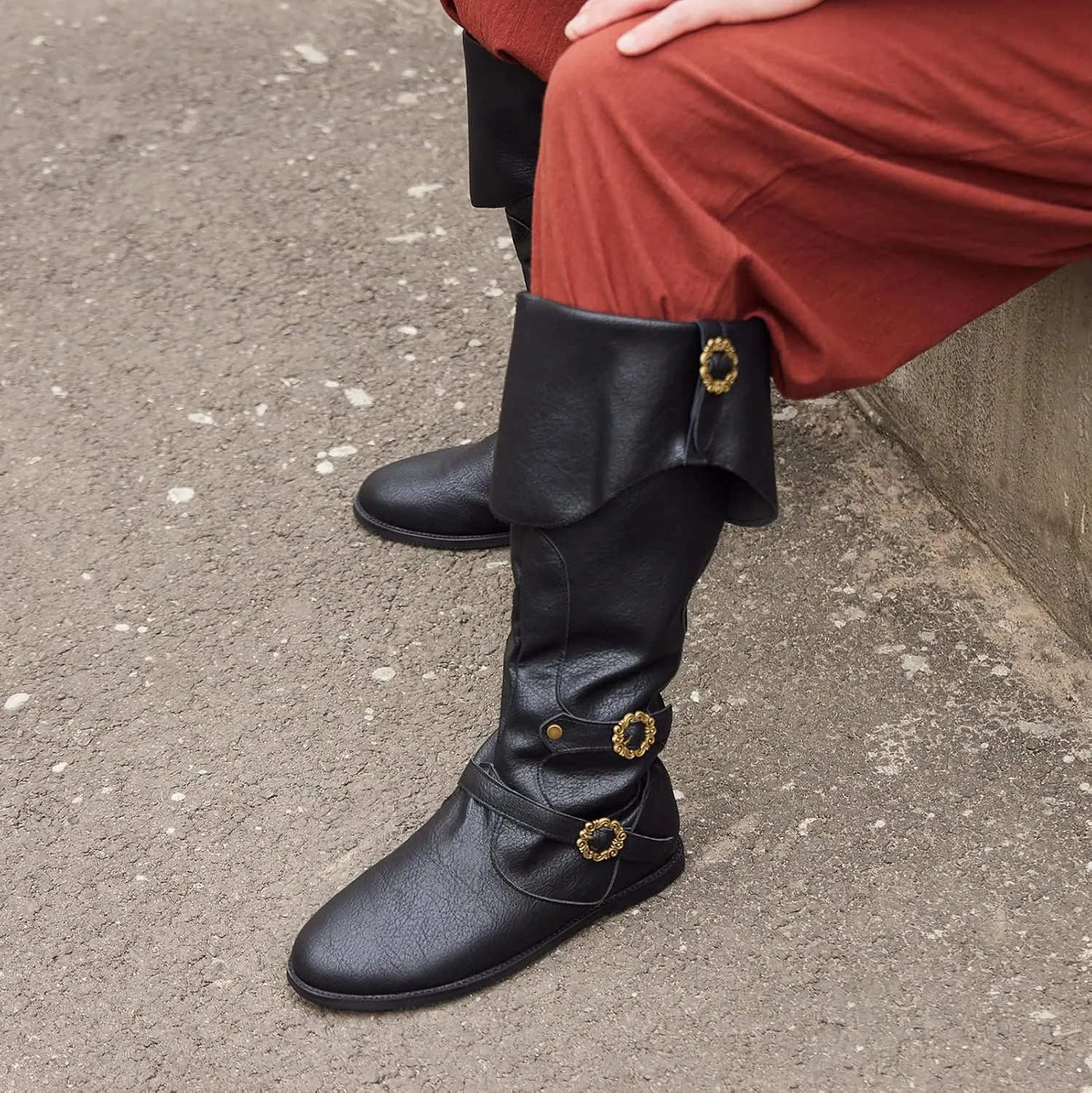 Unisex Cosplay Boots Flat