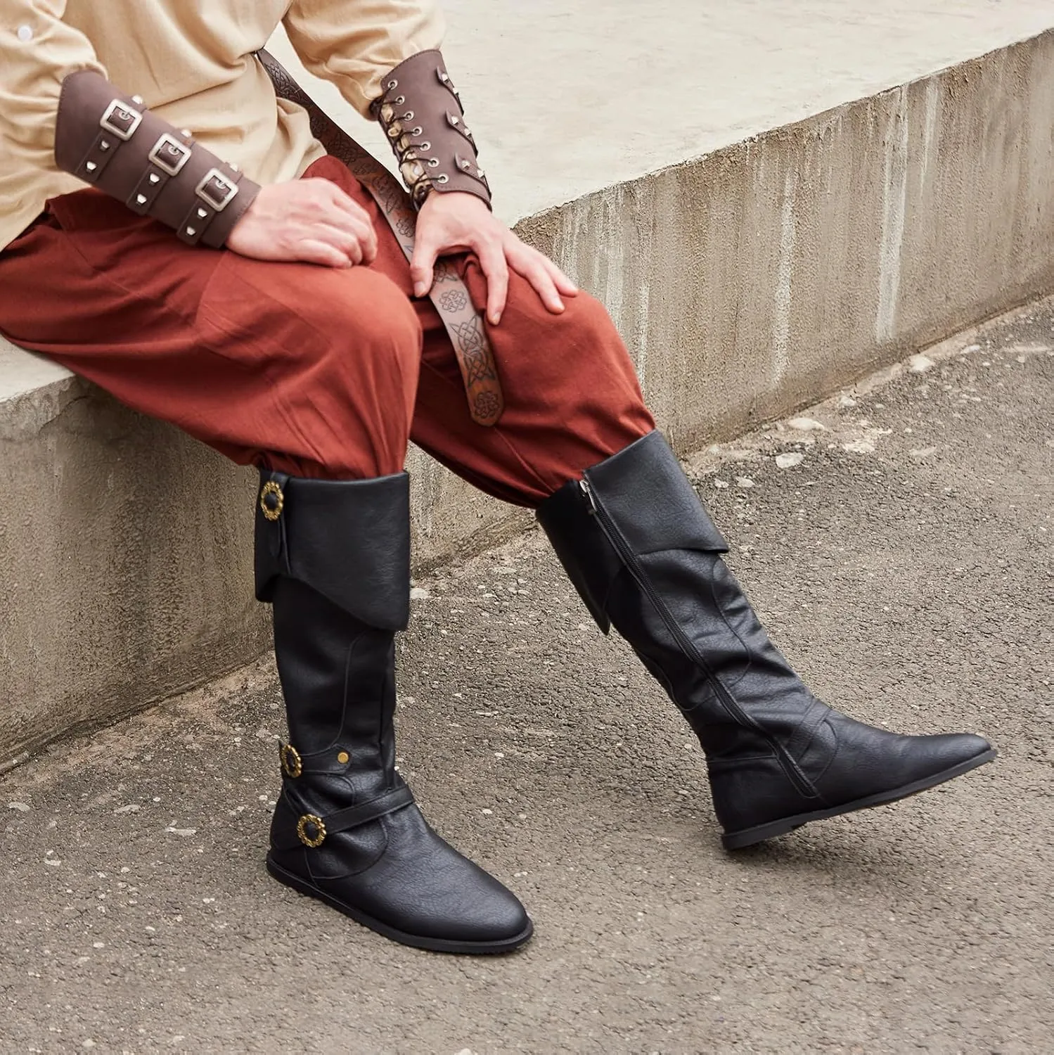 Unisex Cosplay Boots Flat