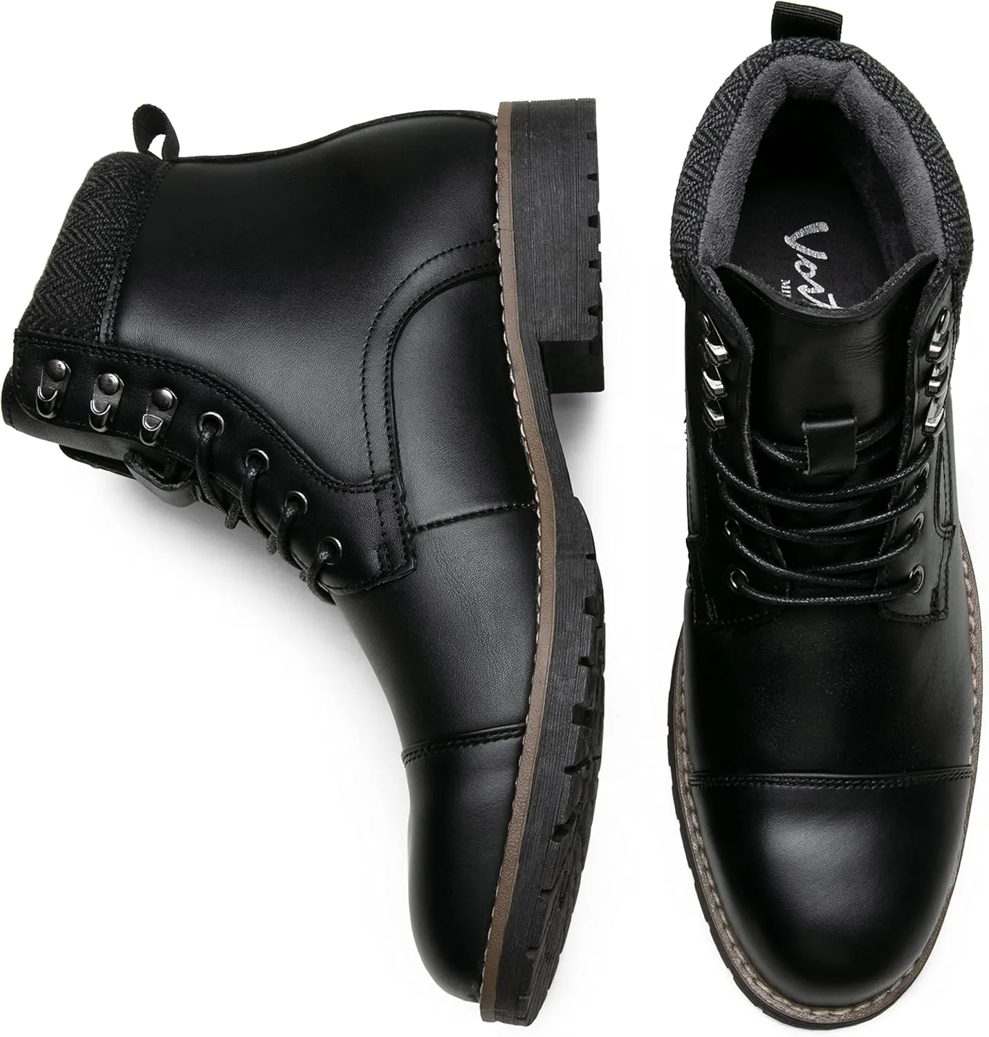 Vostey Mens Boots Motorcycle Casual Boots For Men Zipper Fashion Chukka Boot Mens