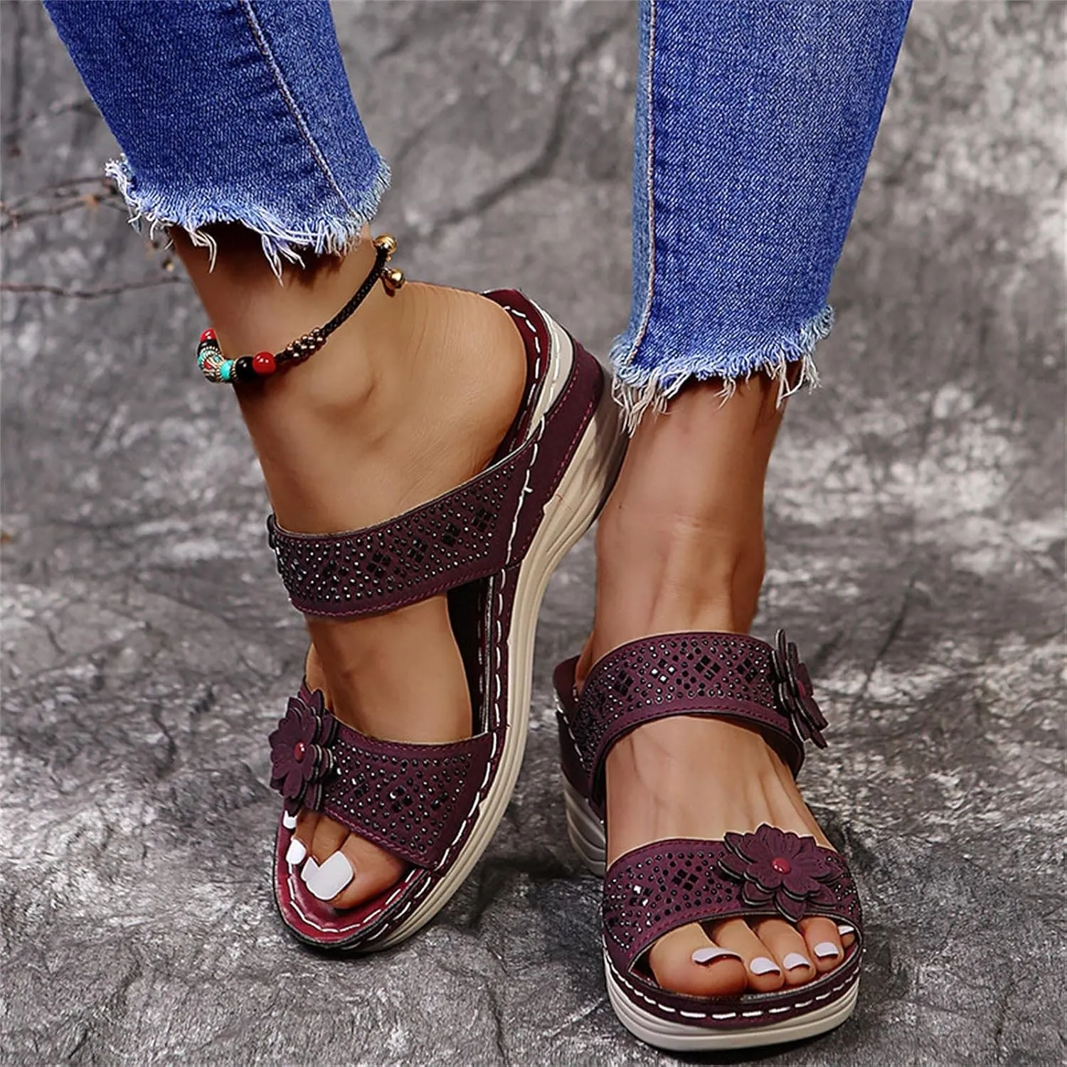 Wedge Sandals for Women Sandals Wedge for Women Beach Summer Shoes for Womens 2025 Womens Sandal Comfortable