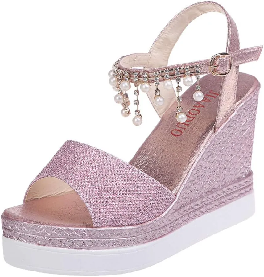 Wedge Sandals for Women Wide Fit with Cushioned Insole and Slip On Comfortable for Plantar Fasciitis Relief Orthopedic Sandal Beach Dressy Flip Flops for Wide Toe 2025 Spring