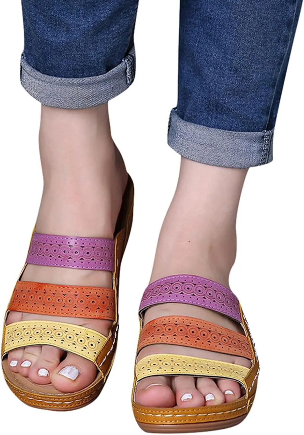 Wedge Sandals for Women Women Wedge Sandals Dressy Beach Womens Sandal Comfortable Summer Shoes for Womens 2025
