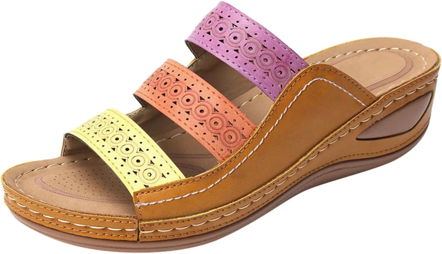 Wedge Sandals for Women Women Wedge Sandals Dressy Beach Womens Sandal Comfortable Summer Shoes for Womens 2025