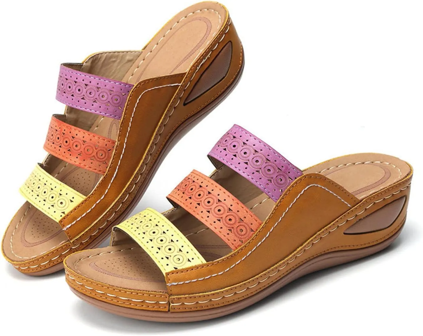 Wedge Sandals for Women Women Wedge Sandals Dressy Beach Womens Sandal Comfortable Summer Shoes for Womens 2025
