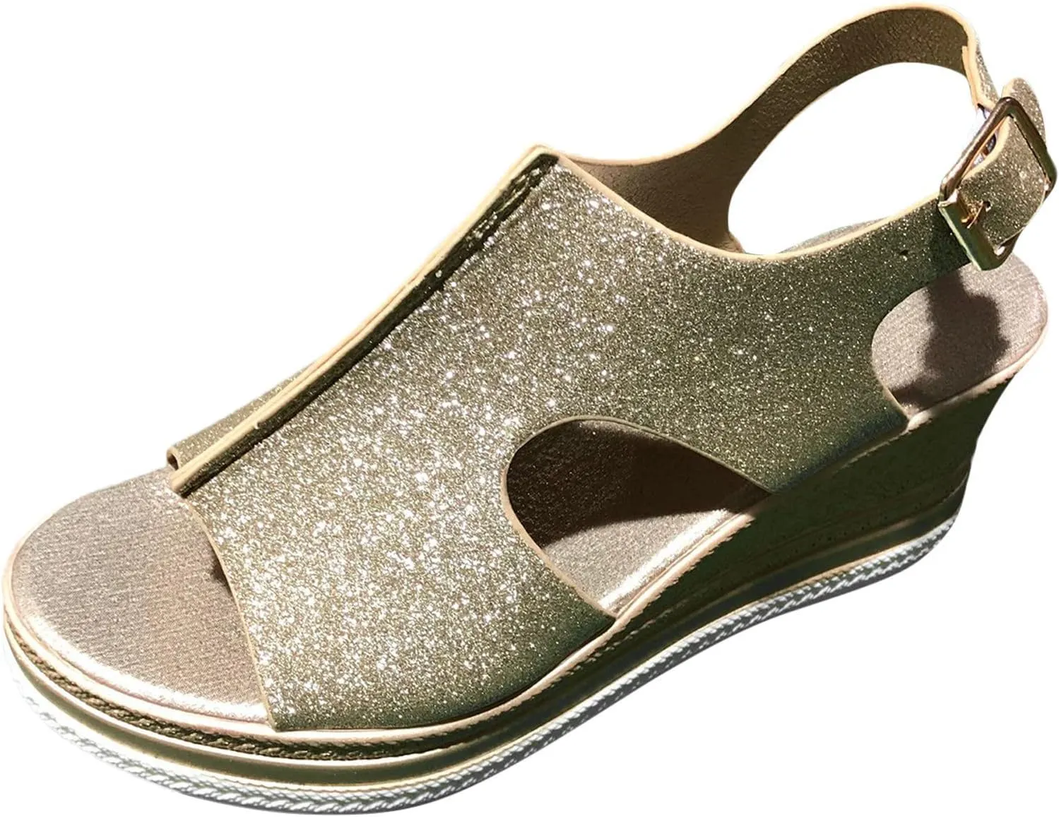 Wedges for Womens Wedge Sandals for Womens Heels Shoes Casual Slip on Summer Beach Girls Ladies