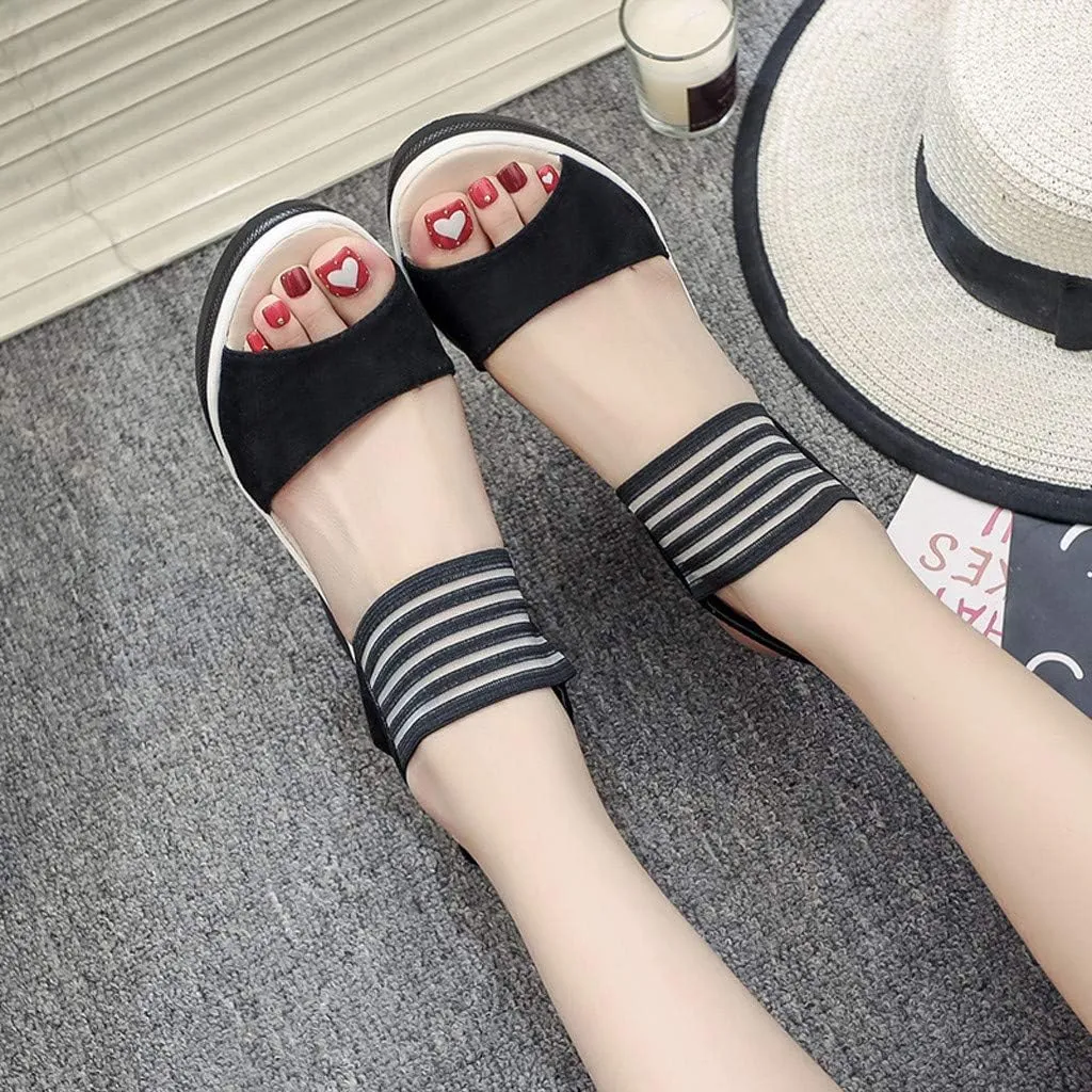 Wedges for Womens Wedge Sandals for Womens Heels Shoes Girls Ladies Summer Beach Casual Slip on