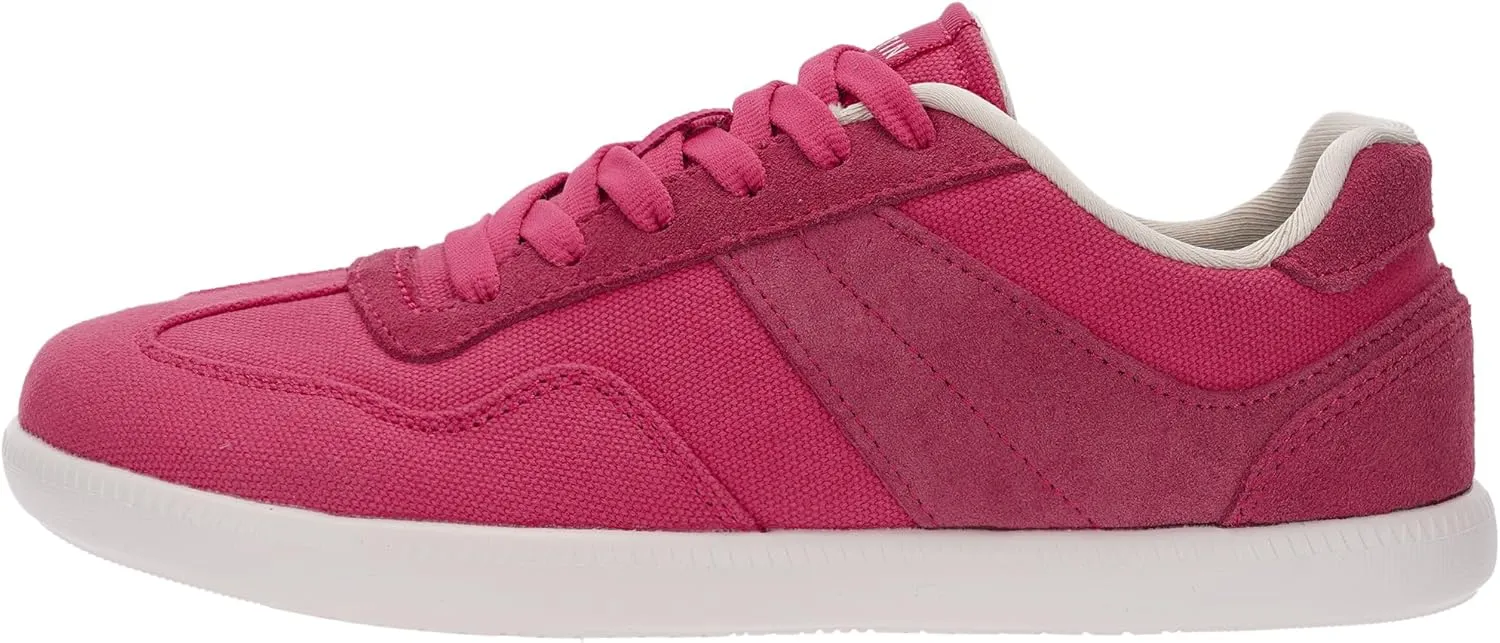 WHITIN Womens Wide Feather Sneakers | Canvas Casual Shoes | Zero Drop Sole